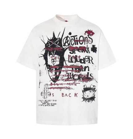 THETLSTUDIO Jiayiku's 2026 new American street punk trendy brand original T-shirt pure cotton trendy personalized short-sleeved base shirt