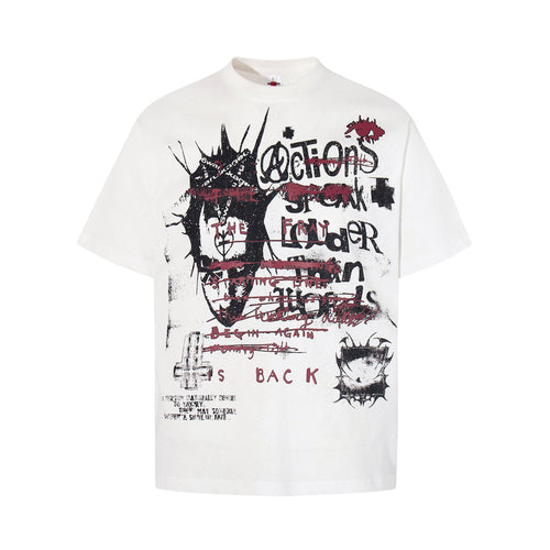 THETLSTUDIO Jiayiku's 2026 new American street punk trendy brand original T-shirt pure cotton trendy personalized short-sleeved base shirt