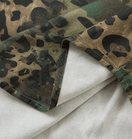 THETLSTUDIO Jiayiku's 2026 new American street trendy brand leopard print camouflage shirt long-sleeved ins trendy street ruffian shirt