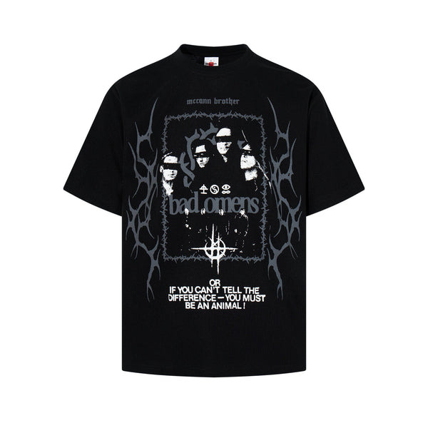Dark Punk Waffle-Knit T-shirt