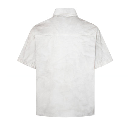 THETLSTUDIO Jiayiku's 2026 new American wasteland style dirty dyeing distressed niche design short-sleeved shirt ins trendy ruffian