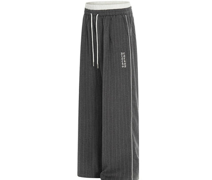 TALKLESSFASHION Jiayiku's 2026 new arrivals, American drapes, striped suit pants, old money, handsome ruffians, Yamamoto pants, loose slacks