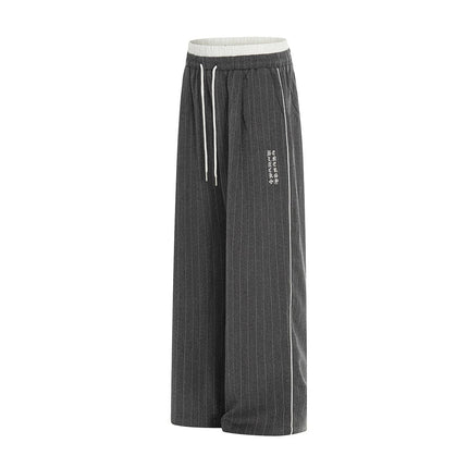 TALKLESSFASHION Jiayiku's 2026 new arrivals, American drapes, striped suit pants, old money, handsome ruffians, Yamamoto pants, loose slacks