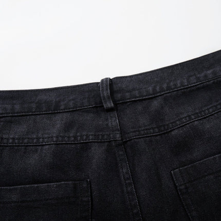 TALKLESSFASHION Jiayiku's 2026 new arrivals, American high street RO style, heavy washed wide-leg jeans, loose python pattern floor-length pants