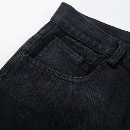 TALKLESSFASHION Jiayiku's 2026 new arrivals, American high street RO style, heavy washed wide-leg jeans, loose python pattern floor-length pants