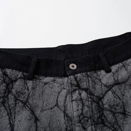 TALKLESSFASHION Jiayiku's 2026 new arrivals, American high street RO style, special-shaped deconstruction, personalized design jeans, loose wide-leg pants