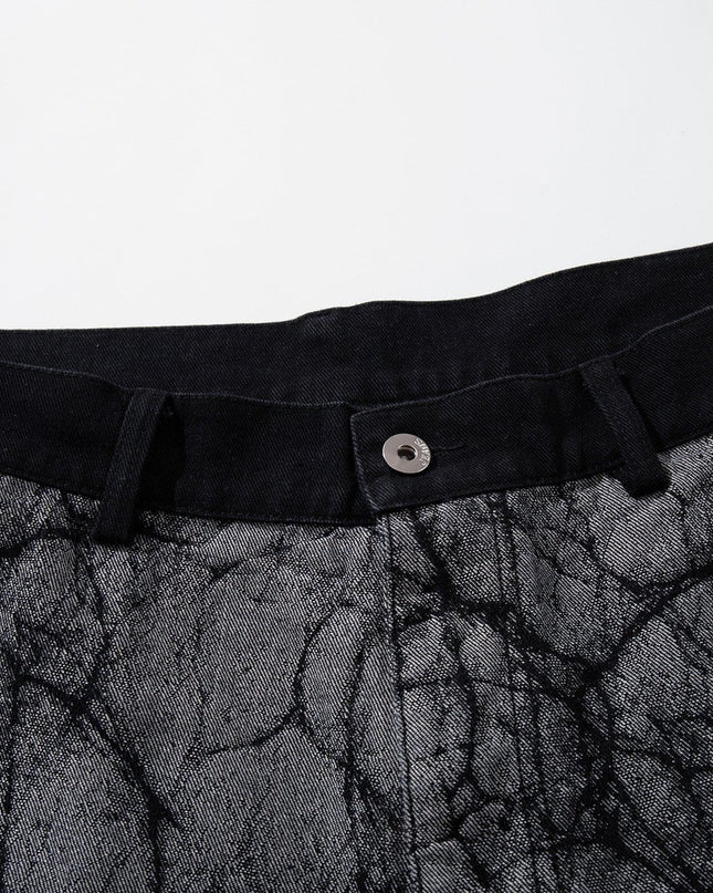 TALKLESSFASHION Jiayiku's 2026 new arrivals, American high street RO style, special-shaped deconstruction, personalized design jeans, loose wide-leg pants
