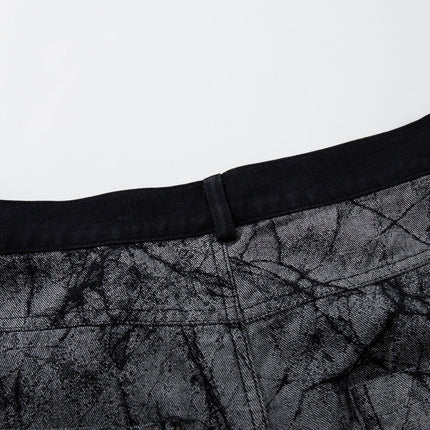 TALKLESSFASHION Jiayiku's 2026 new arrivals, American high street RO style, special-shaped deconstruction, personalized design jeans, loose wide-leg pants