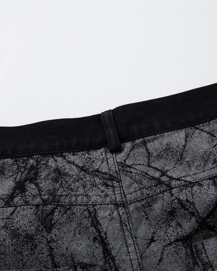 TALKLESSFASHION Jiayiku's 2026 new arrivals, American high street RO style, special-shaped deconstruction, personalized design jeans, loose wide-leg pants