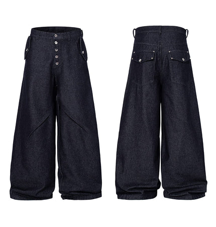 THETLSTUDIO Jiayiku's 2026 new arrivals, American retro old money, wind-washed water, primary color denim jacket, airplane buckle, cargo jacket, men