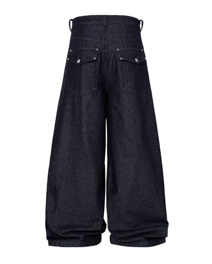 TALKLESSFASHION Jiayiku's 2026 new arrivals, American retro old money, wind-washed water, primary color denim jacket, airplane buckle, cargo jacket, men