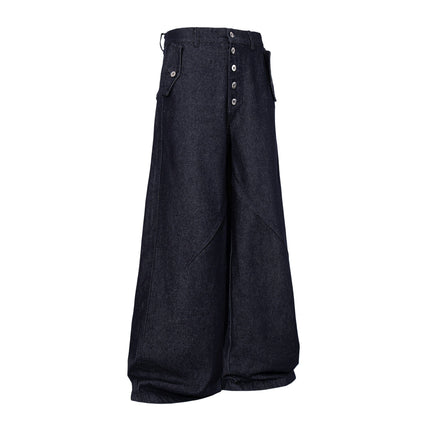 TALKLESSFASHION Jiayiku's 2026 new arrivals, American retro old money, wind-washed water, primary color denim jacket, airplane buckle, cargo jacket, men
