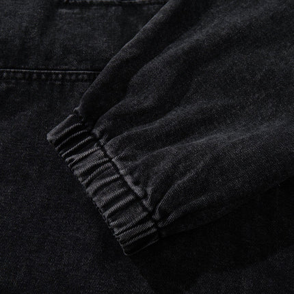 TALKLESSFASHION Jiayiku's 2026 new arrivals, American trendy brand retro heavyweight washed denim jackets, airplane buckle sweatshirts, hooded jackets