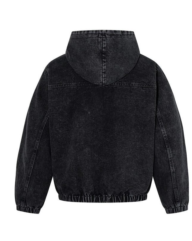 TALKLESSFASHION Jiayiku's 2026 new arrivals, American trendy brand retro heavyweight washed denim jackets, airplane buckle sweatshirts, hooded jackets