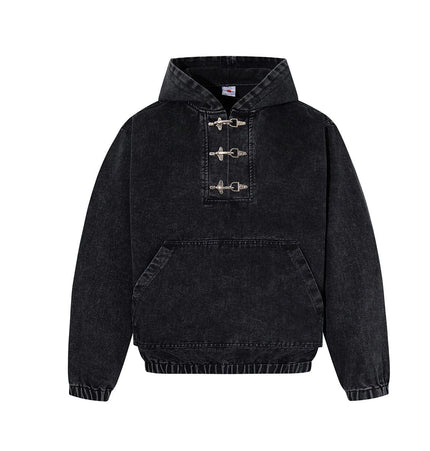 THETLSTUDIO Jiayiku's 2026 new arrivals, American trendy brand retro heavyweight washed denim jackets, airplane buckle sweatshirts, hooded jackets