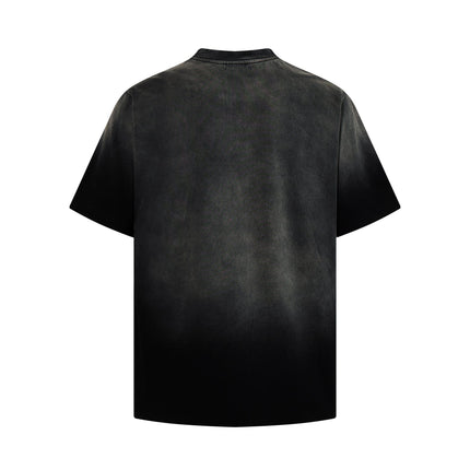 TALKLESSFASHION Jiayiku's 2026 summer new American street hip-hop trendy brand tee cultural shirt gradient color washed destruction T-shirt