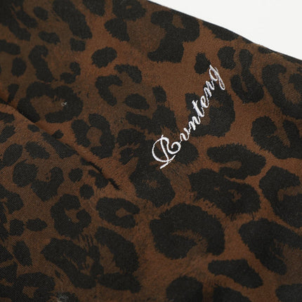 TALKLESSFASHION Jiayiku trendy brand 2025 American retro leopard print sweatpants scimitar pants men's and women's vibe ruffians handsome loose wide-leg pants