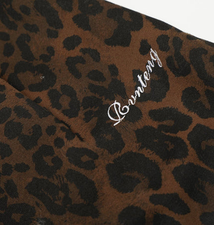 TALKLESSFASHION Jiayiku trendy brand 2025 American retro leopard print sweatpants scimitar pants men's and women's vibe ruffians handsome loose wide-leg pants
