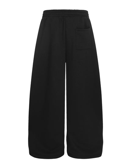 TALKLESSFASHION Jiayiku trendy brand 2025 winter fleece sweatpants, American retro hot diamond cutlash pants, sweatpants, loose wide-leg pants