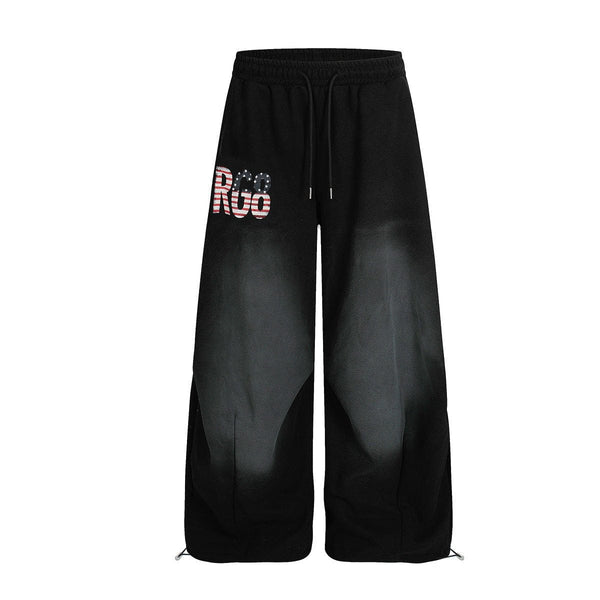 Winter Fleece Scimitar Wide-Leg Sweatpants