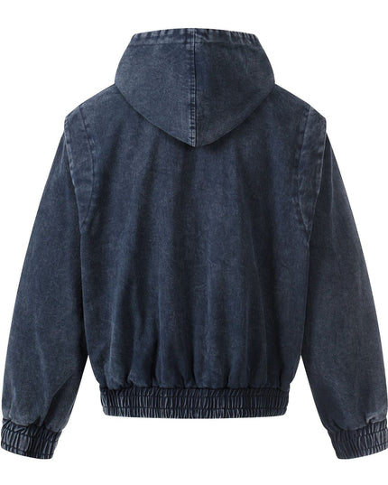 TALKLESSFASHION Jiayiku trendy brand 2026 new American retro heavy wash old denim jacket airplane buckle jacket locomotive