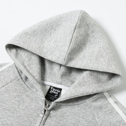 TALKLESSFASHION Jiayiku trendy brand 2026 new American street cross patch embroidered hoodie sports jacket hoodie