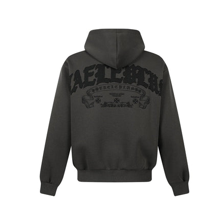 TALKLESSFASHION Jiayiku trendy brand 2026 new American street cross patch embroidered hoodie sports jacket hoodie