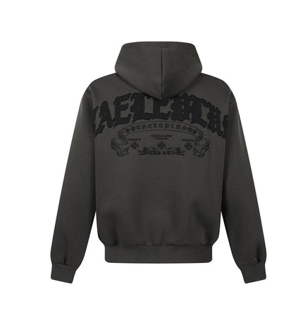 TALKLESSFASHION Jiayiku trendy brand 2026 new American street cross patch embroidered hoodie sports jacket hoodie