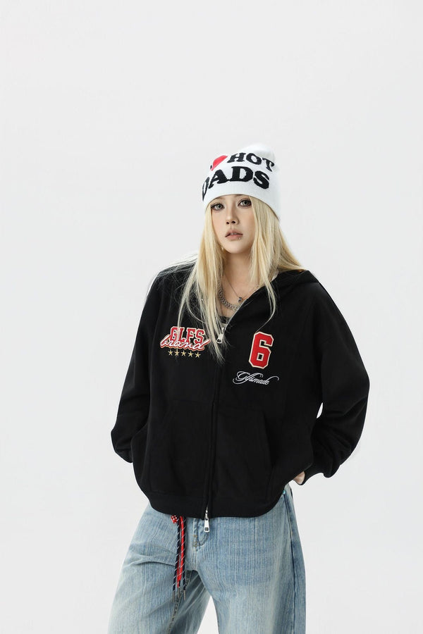 Suede Vintage Structure Hooded Cardigan
