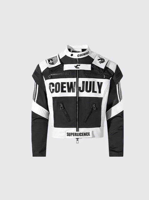 TALKLESSFASHION K1E autumn new product versatile American retro high-end sense motorcycle uniform simple stand-up collar jacket jacket for men and women