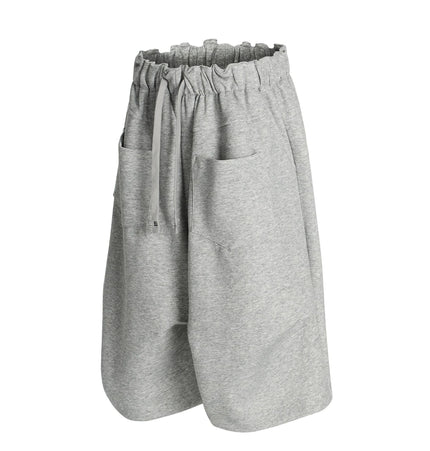 TALKLESSFASHION K534 American summer high-end versatile street trend pleats reverse design men's loose five-point casual shorts