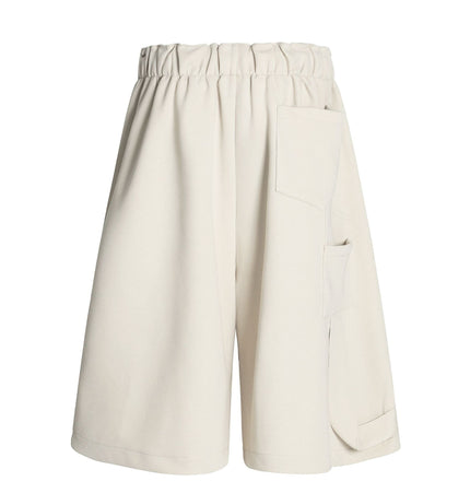 TALKLESSFASHION K534 American summer high-end versatile street trend pleats reverse design men's loose five-point casual shorts
