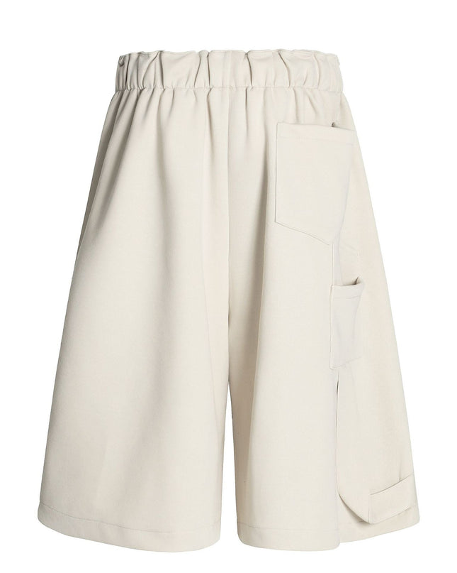 TALKLESSFASHION K534 American summer high-end versatile street trend pleats reverse design men's loose five-point casual shorts