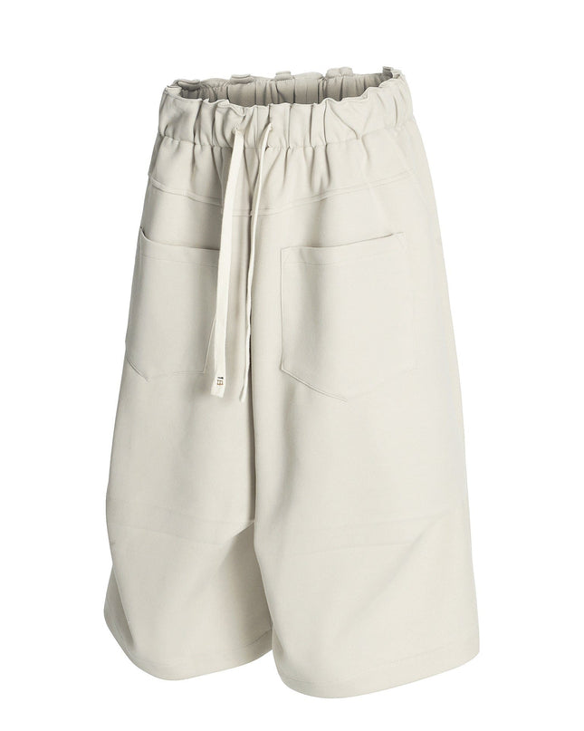 TALKLESSFASHION K534 American summer high-end versatile street trend pleats reverse design men's loose five-point casual shorts