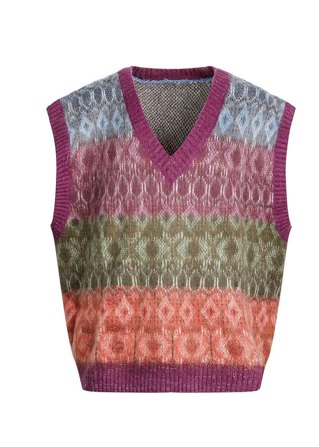 TALKLESSFASHION Korean Couple V-Neck Sweater Vest