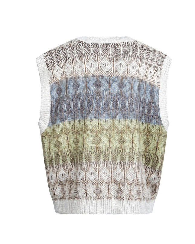 TALKLESSFASHION Korean Couple V-Neck Sweater Vest