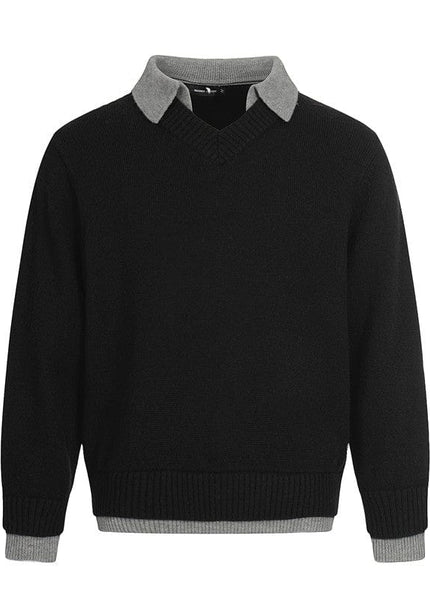 THETLSTUDIO L / Black Hyper-Lazy Two-Piece Executive Knit
