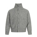 TALKLESSFASHION L / Grey MY018 GXFortune Fall/Winter American Lazy Luxury Wool Blend Cardigan Sweater Loose Knitwear Couple