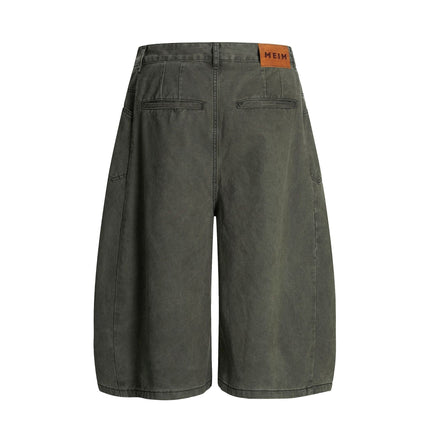 TALKLESSFASHION L806 American summer high-end versatile street trend simple workwear design men's loose cropped casual shorts