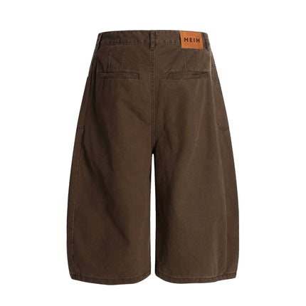 TALKLESSFASHION L806 American summer high-end versatile street trend simple workwear design men's loose cropped casual shorts