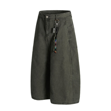 TALKLESSFASHION L806 American summer high-end versatile street trend simple workwear design men's loose cropped casual shorts