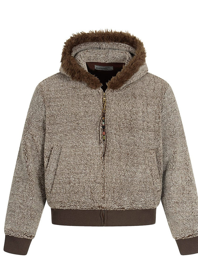 TALKLESSFASHION Lamb Wool Small Fragrance Jacket