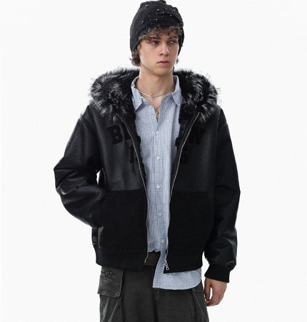 THETLSTUDIO Lambswool Pilot Fur Collar Jacket