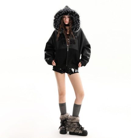 THETLSTUDIO Lambswool Pilot Fur Collar Jacket