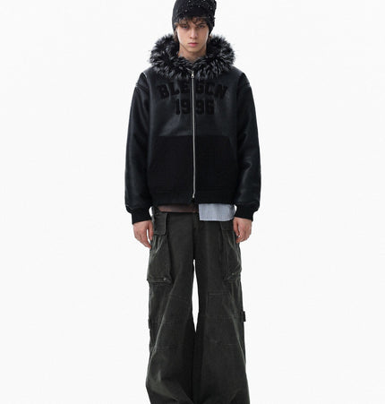 THETLSTUDIO Lambswool Pilot Fur Collar Jacket