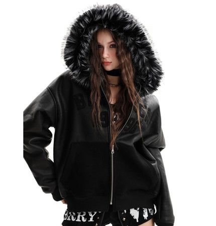 THETLSTUDIO Lambswool Pilot Fur Collar Jacket