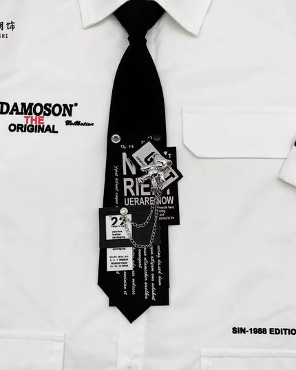 TALKLESSFASHION Lazy people knit ties British Chain Tie