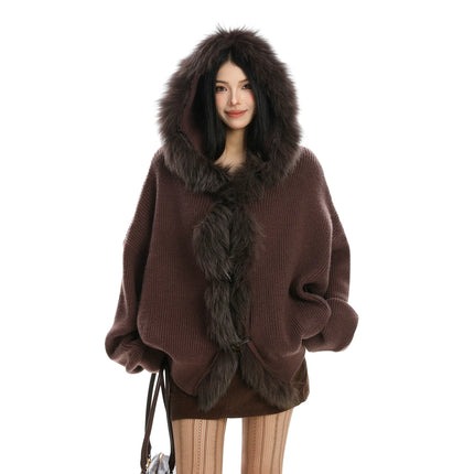 TALKLESSFASHION Lazy Style Patchwork Fur Sweater