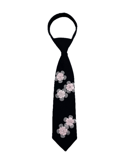 TALKLESSFASHION Le Chao crystal petal tie