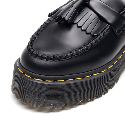 TALKLESSFASHION Leiyu tassel loafers, female genuine leather low-top small leather shoes, British fashion thick-soled student versatile casual shoes 5cm